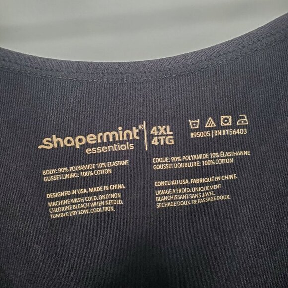 Shapermint Allday Everyday Long Sleeve Bodysuit Women Size 4XL Plus NWT Scoop - Picture 4 of 12